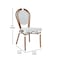 Flash Furniture Lourdes Thonet French Bistro Stacking Chair, White/Navy PE Rattan/Bamboo Print Alum Frame, 4PK 4-SDA-AD642002S-WHNVY-NAT-GG - alternate 6
